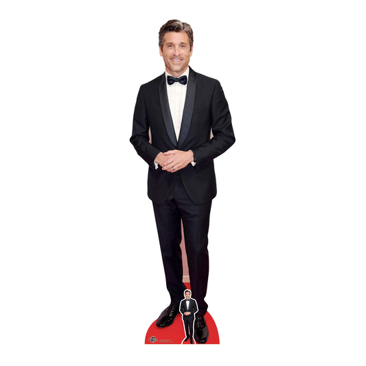 CS907 Patrick Dempsey Smart Suit Height 183cm Lifesize Cardboard Cut Out With Mini