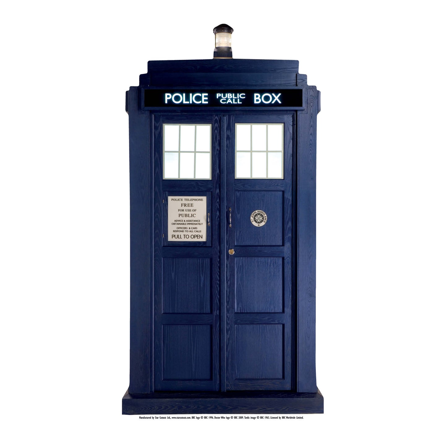 Tardis STAR MINI Cardboard Cut Out Height 95cm - Star Cutouts