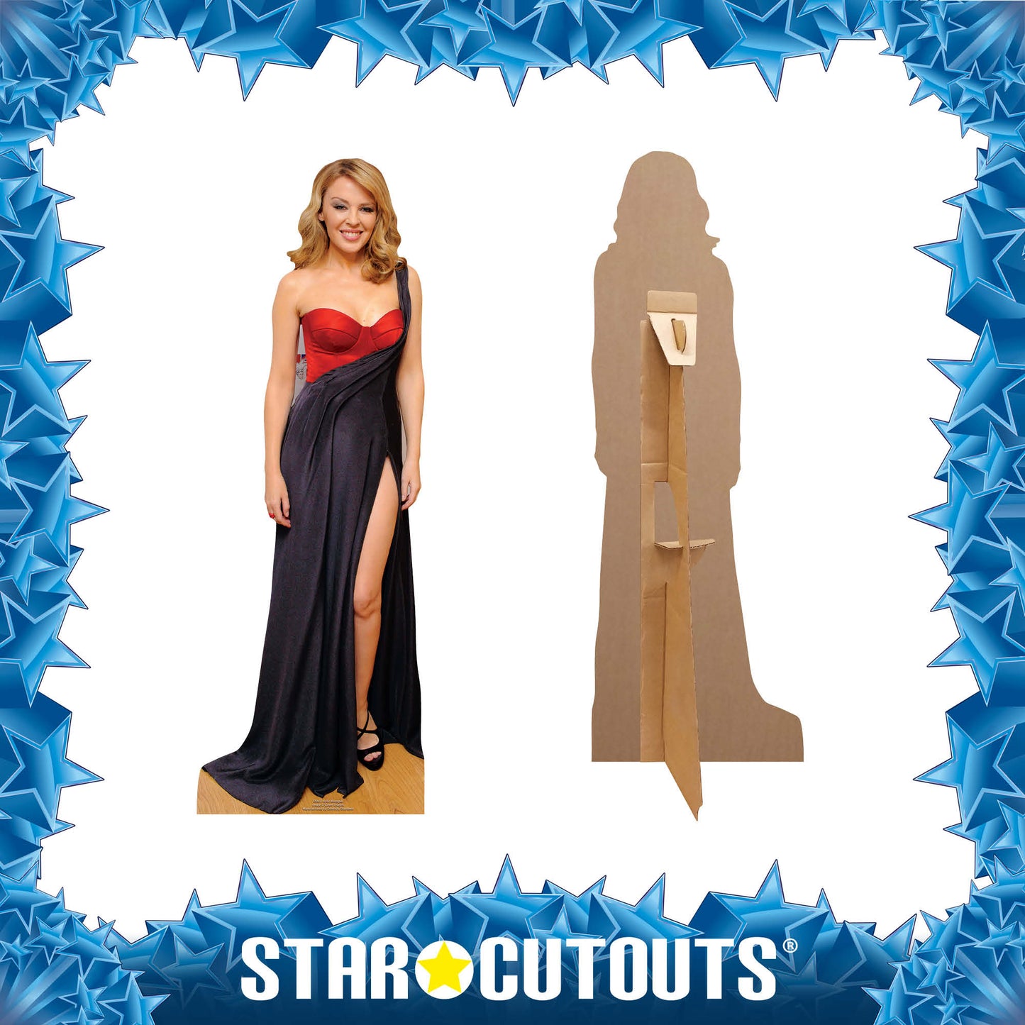 CS917 Kylie Australian Pop Star Minogue (Star Mini) Height 89cm Small Cardboard Cut Out