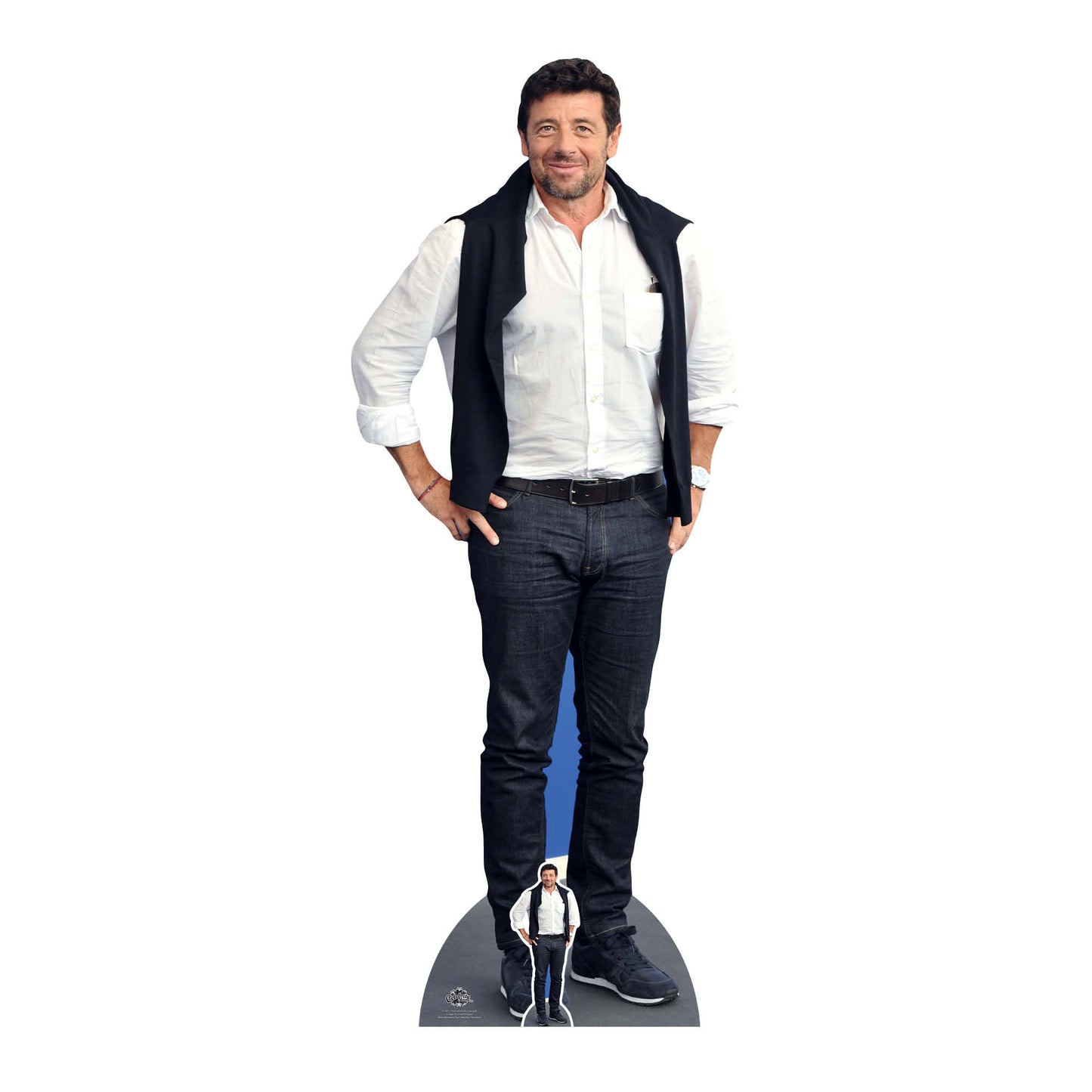 CS921 Patrick Bruel Casual Height 182cm Lifesize Cardboard Cut Out With Mini