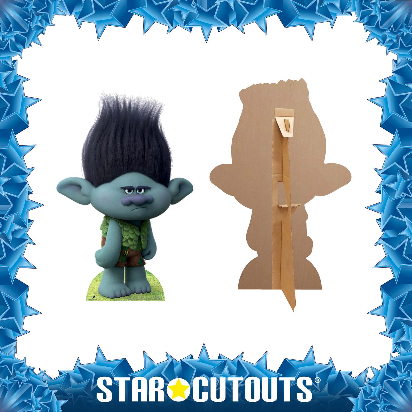 SC925 Branch Trolls Survivalist Cardboard Cut Out Height 79cm