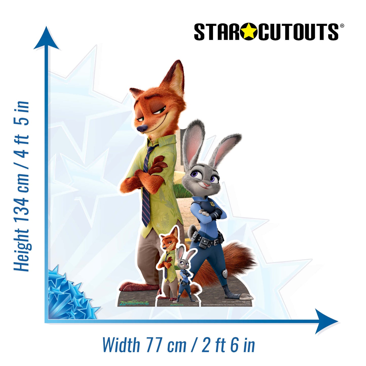 SC937 Judy with Nick Cutout Cardboard Cut Out Height 134cm