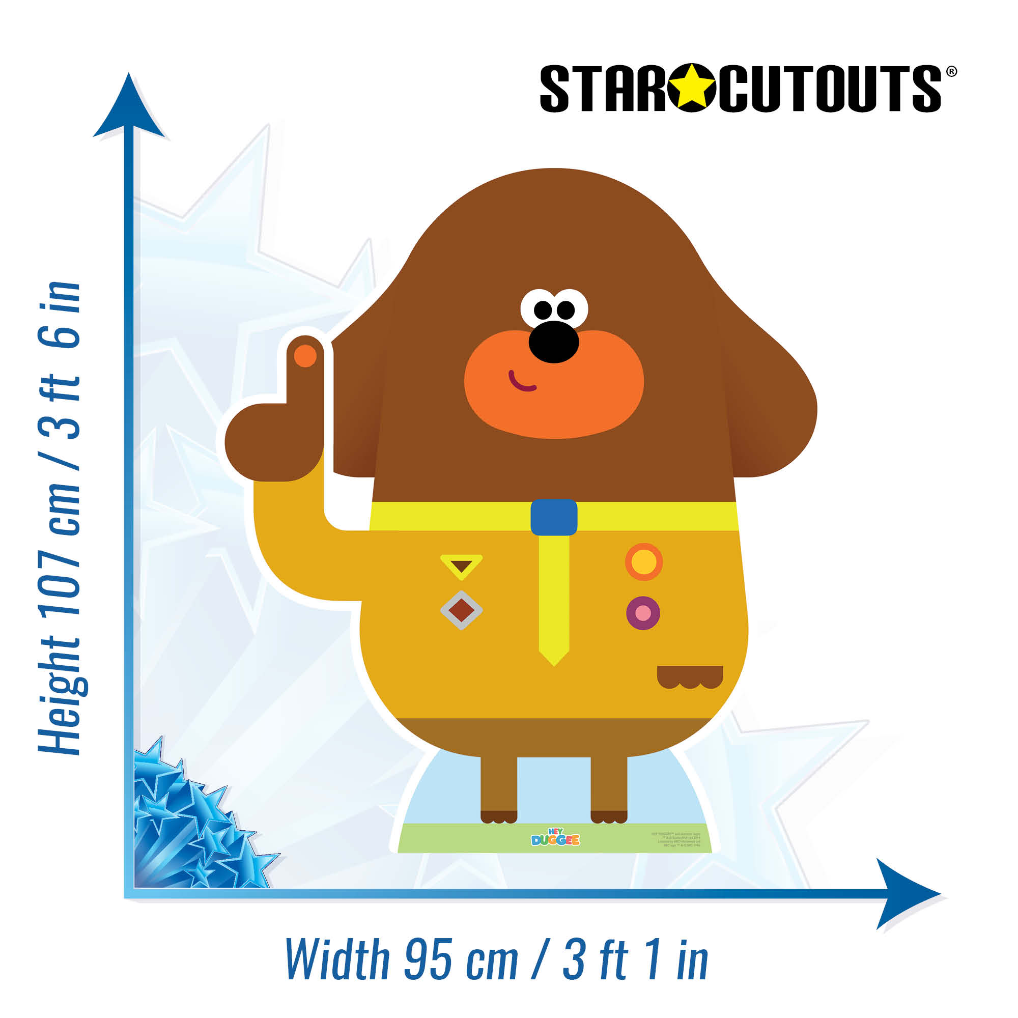 SC939 Hey Duggee & The Squirrels Cardboard Cut Out Height 107cm – Star  Cutouts