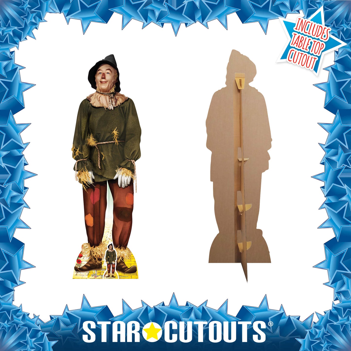 SC974 The Scarecrow from The Wizard of Oz Cardboard Cut Out Height 171cm