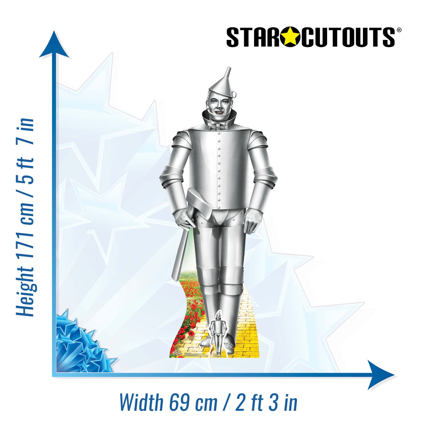 SC975 The Tin Man Cardboard Cut Out Height 171cm