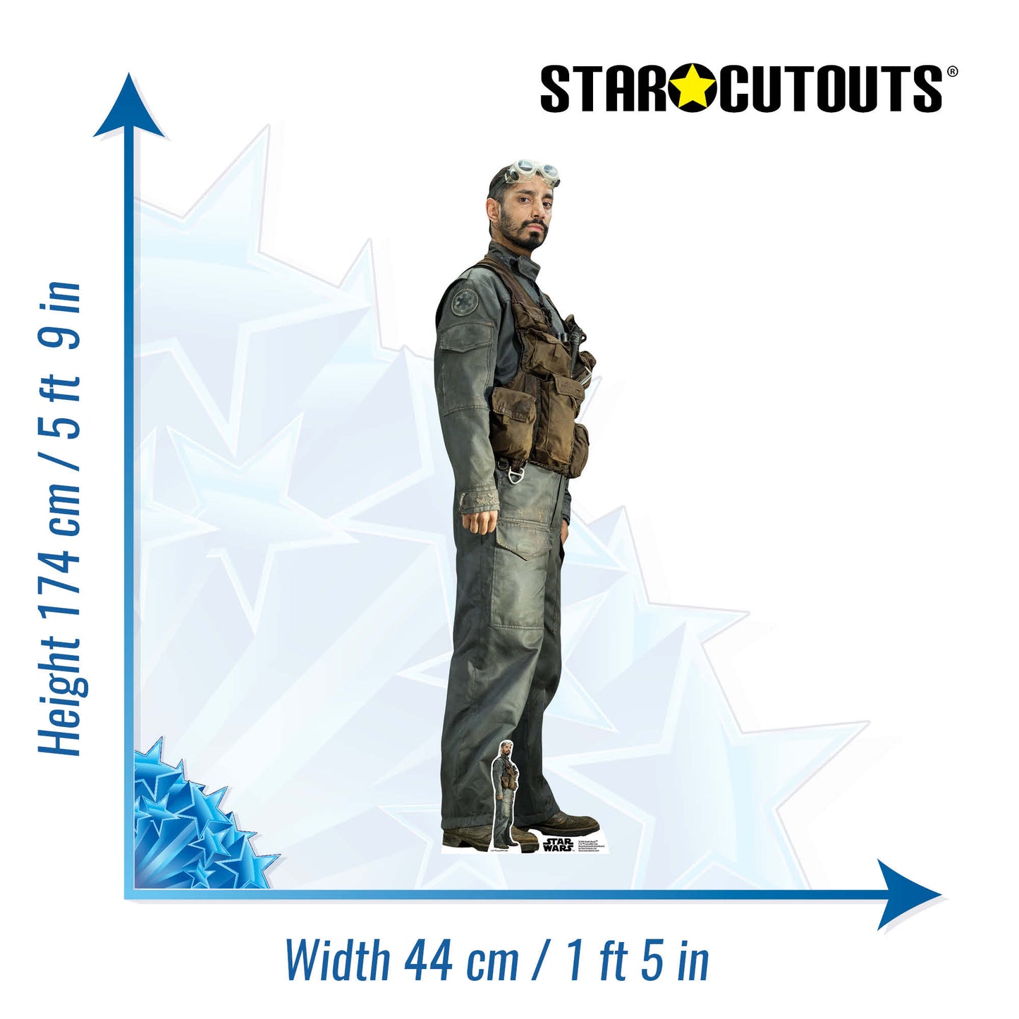 SC996 Bodhi Rook (Rogue One) Riz Ahmed Cardboard Cut Out Height 174cm