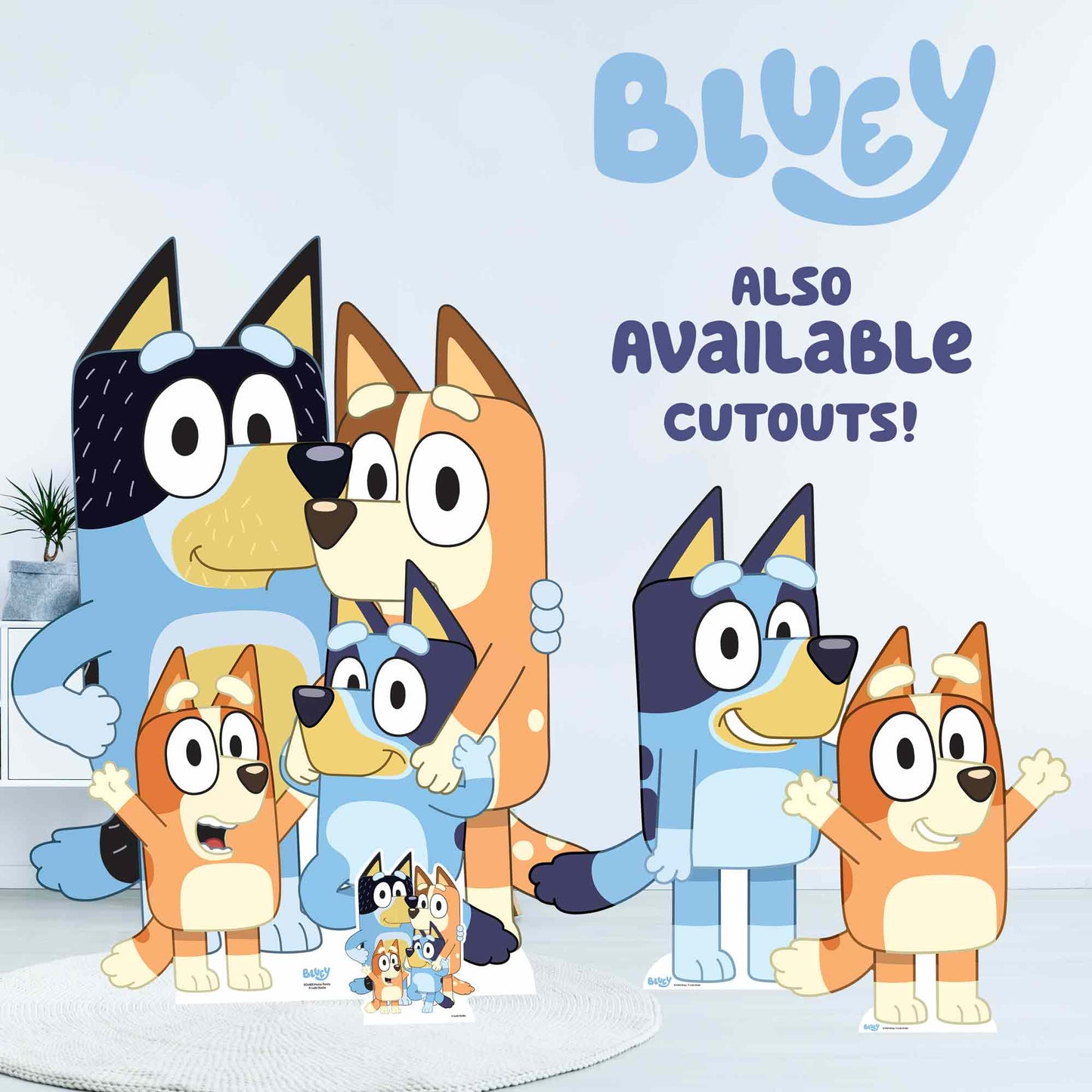 SC4558 Bluey and Bingo Cardboard Cut Out Height 91cm 