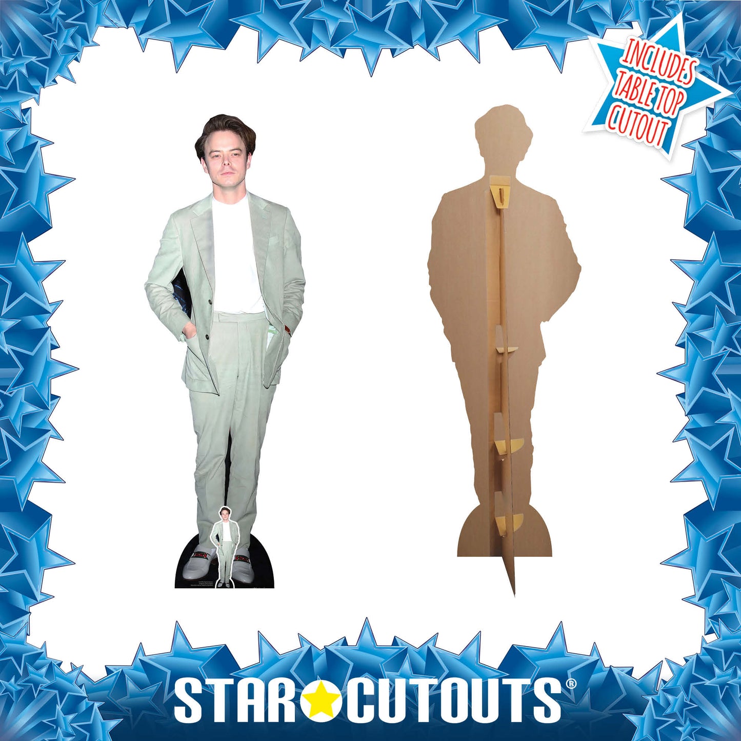 CS1000 Charlie Heaton Height 174cm Lifesize Cardboard Cut Out With Mini