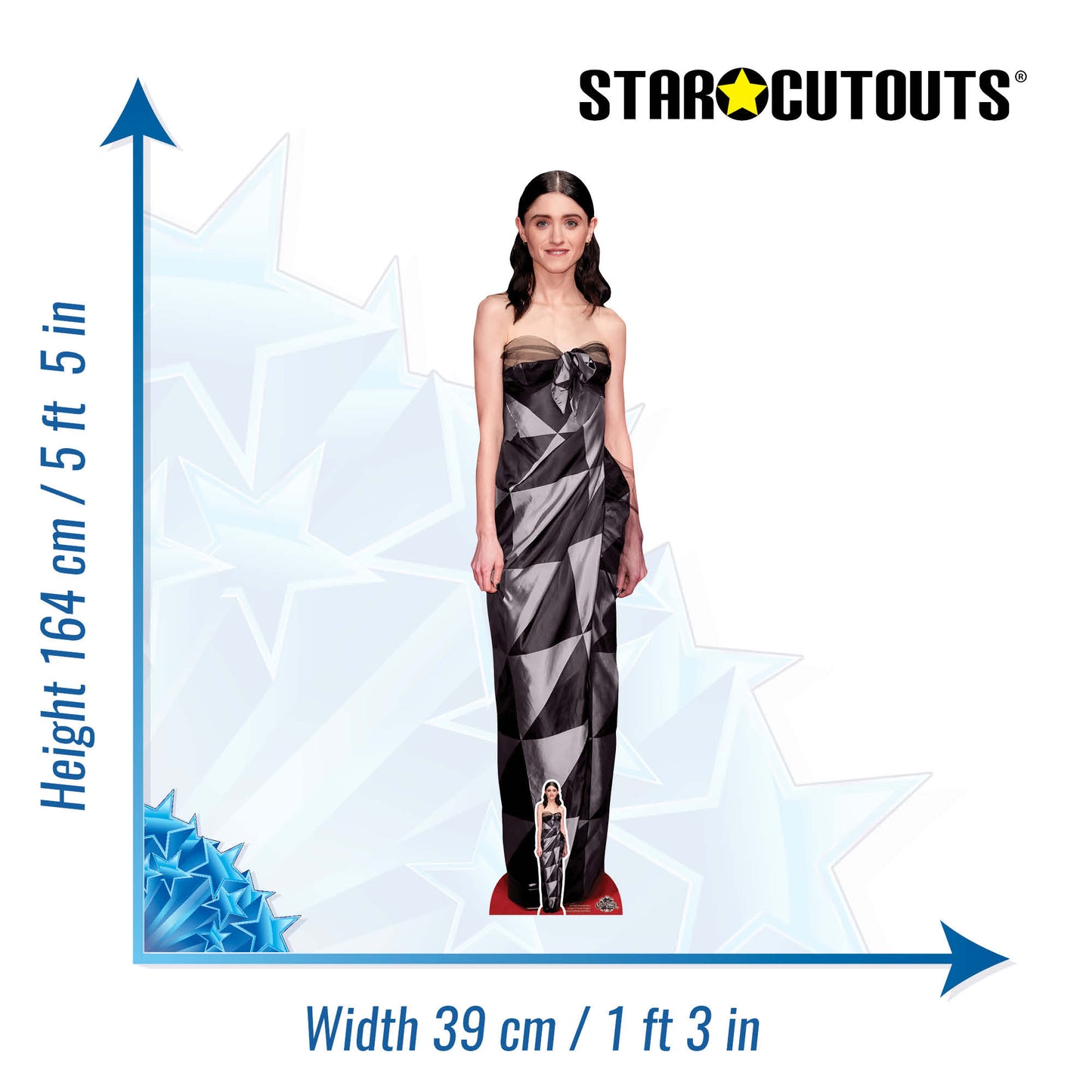 CS1002 Natalia Dyer Height 164cm Lifesize Cardboard Cut Out With Mini