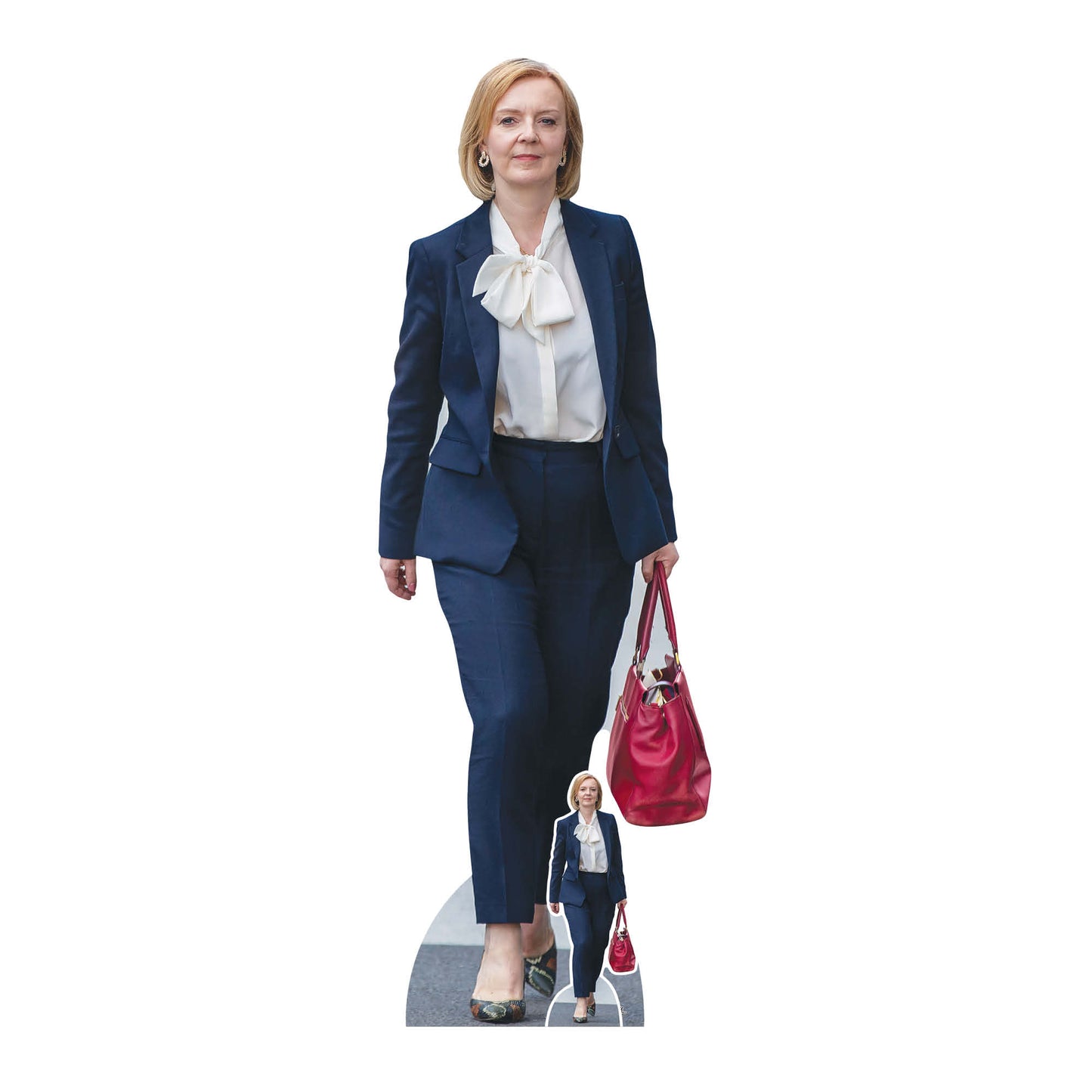 CS1003 Liz Truss Height 168cm Lifesize Cardboard Cut Out With Mini