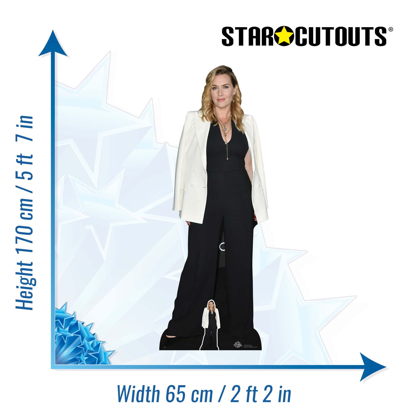 CS1009 Kate Winslet Height 170cm Lifesize Cardboard Cut Out With Mini