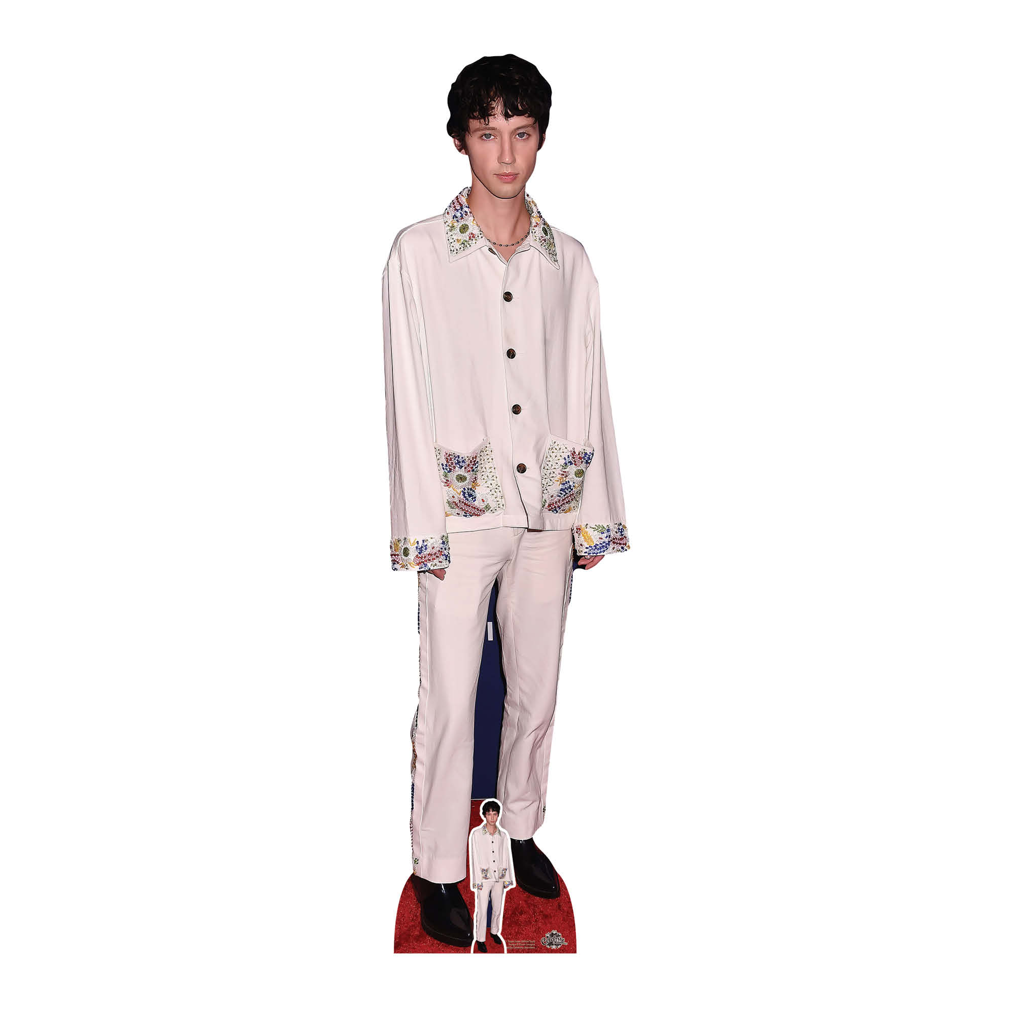 CS1011 Troye Sivan White Suit Height 174cm Lifesize Cardboard Cut Out ...