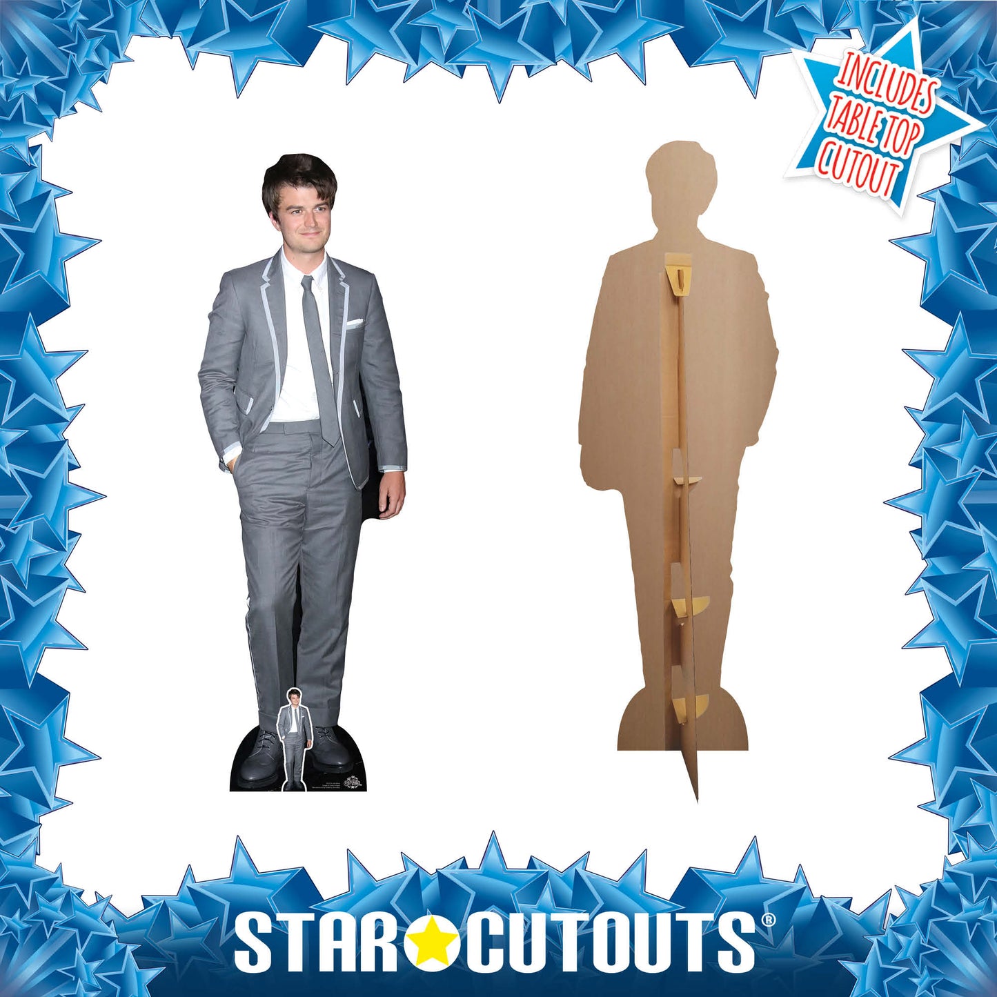 CS1014 Joe Keery Height 185cm Lifesize Cardboard Cut Out With Mini