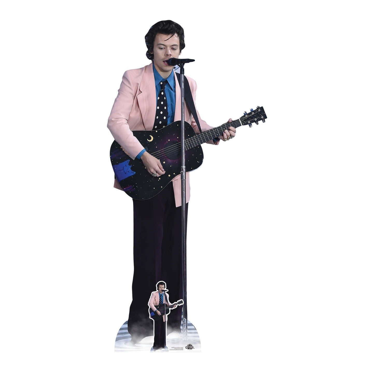 CS1026 Harry Styles Pink Jacket Height 186cm Lifesize Cardboard Cut Out With Mini