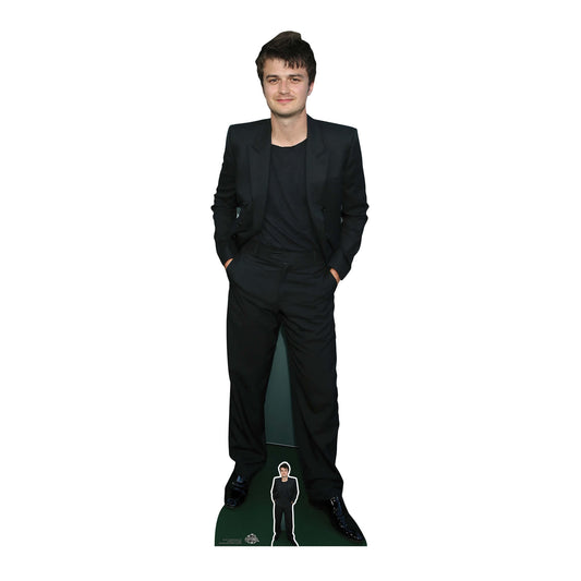 CS1027 Joe Keery Black Suit Height 167cm Lifesize Cardboard Cut Out With Mini