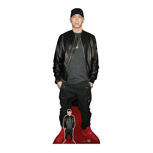 CS1035 Eminem Height 181cm Lifesize Cardboard Cut Out With Mini