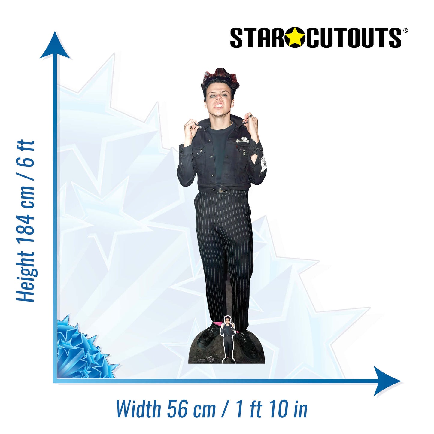 CS1044 YUNGBLUD Height 185cm Lifesize Cardboard Cut Out With Mini