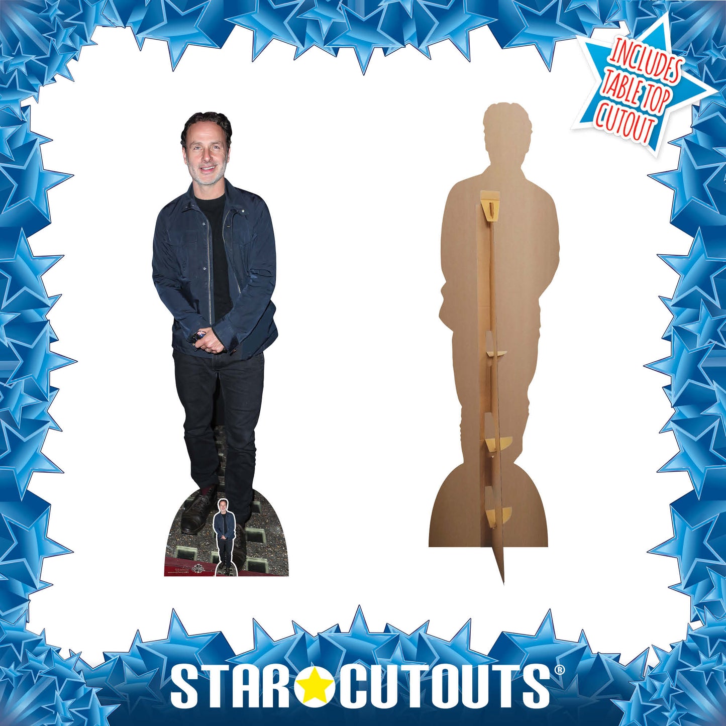 CS1057 Andrew Lincoln Height 180cm Lifesize Cardboard Cut Out With Mini