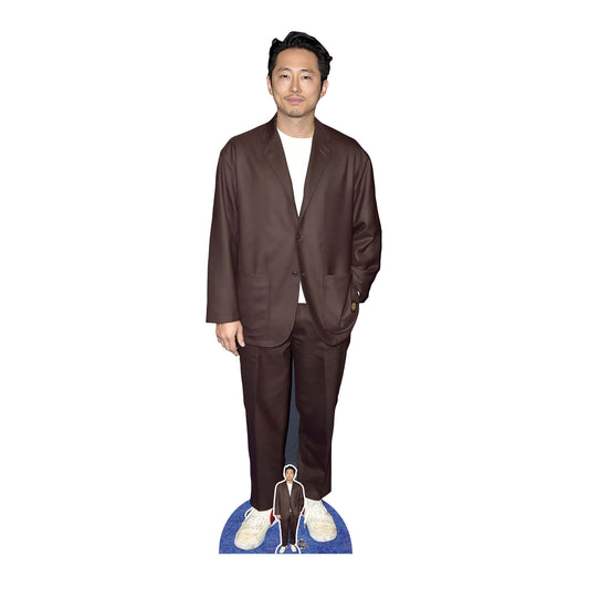 CS1060 Steven Yeun Height 177cm Lifesize Cardboard Cut Out With Mini