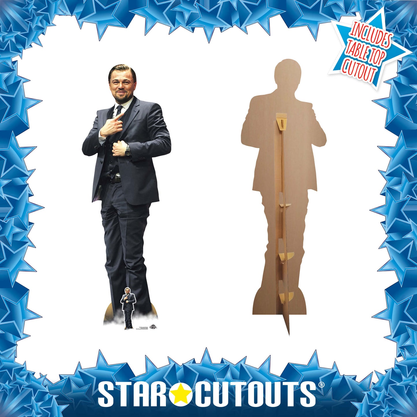 CS1063 Leonardo DiCaprio Boss Height 184cm Lifesize Cardboard Cut Out With Mini