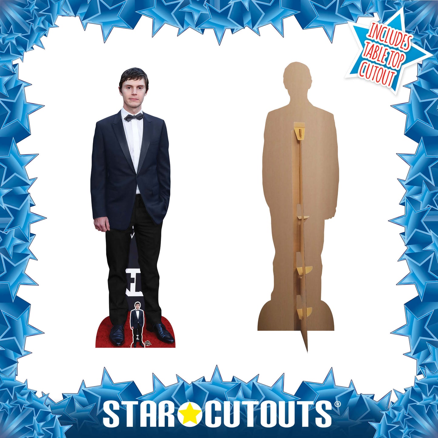 CS1064 Evan Peters Height 181cm Lifesize Cardboard Cut Out With Mini