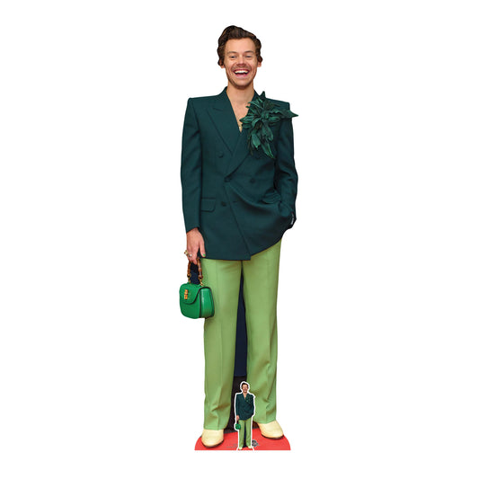 CS1067 Harry Styles Green Height 186cm Lifesize Cardboard Cut Out With Mini