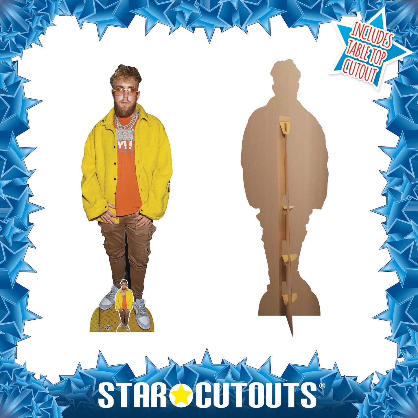 CS1069 Jake Paul Height 187cm Lifesize Cardboard Cut Out With Mini