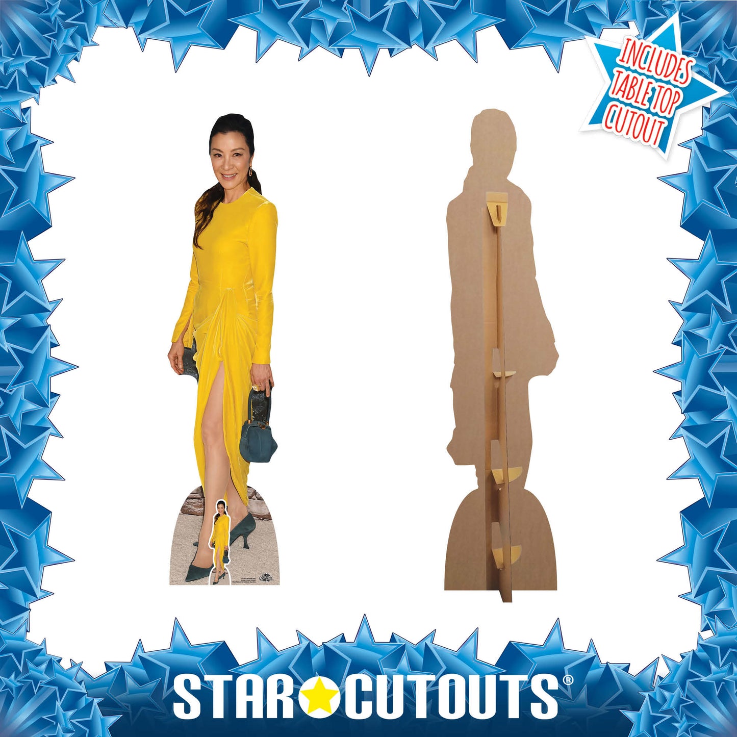 CS1079 Michelle Yeoh Height 164cm Lifesize Cardboard Cut Out With Mini