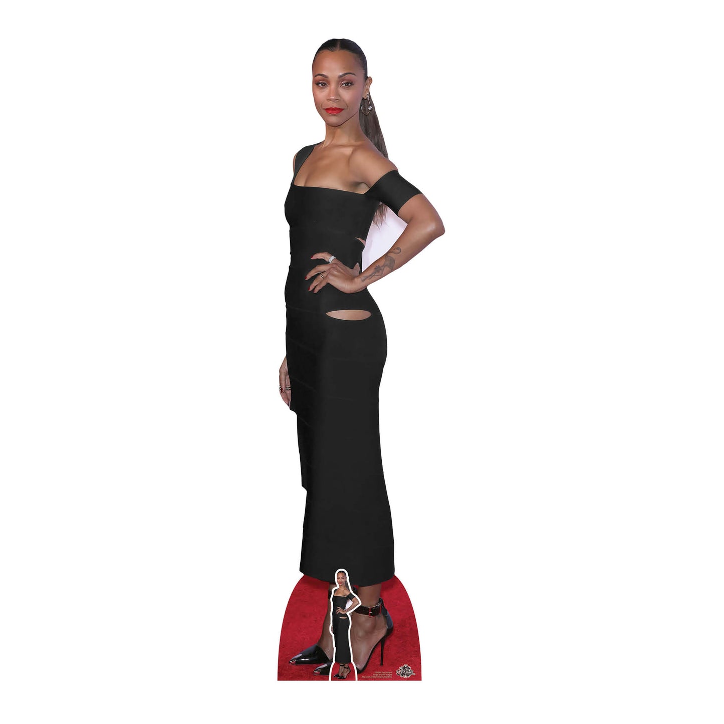 CS1082 Zoe Saldana Height 173cm Lifesize Cardboard Cut Out With Mini