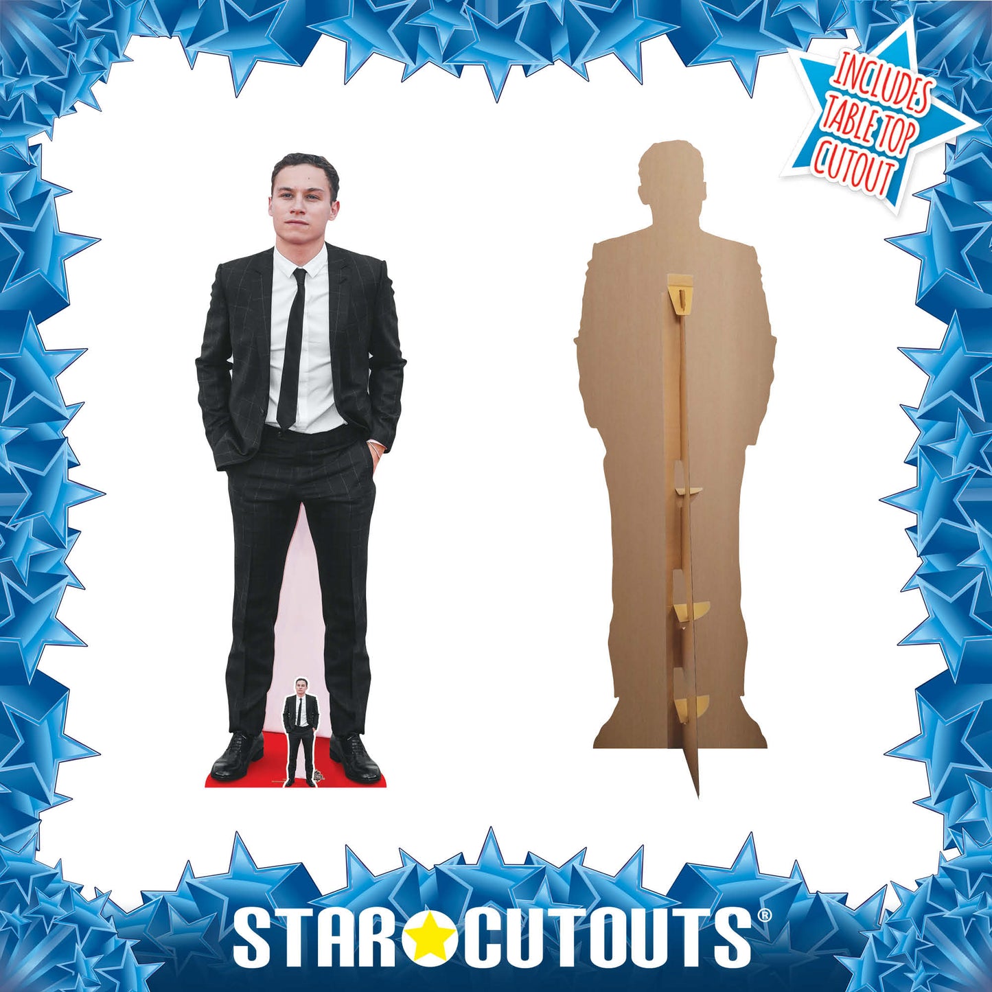 CS1086 Finn Cole Height 178cm Lifesize Cardboard Cut Out With Mini