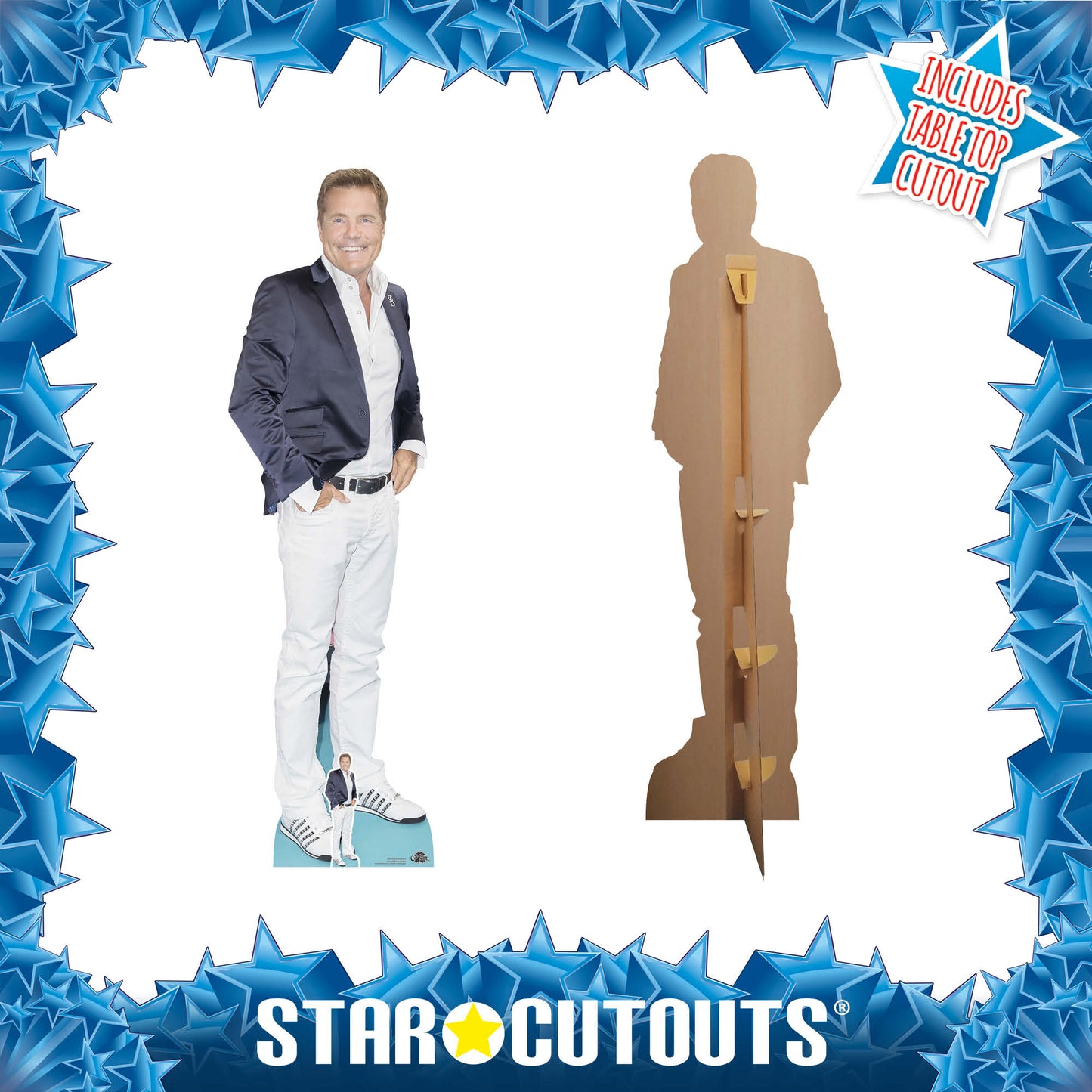 CS1090 Dieter Bohlen Height 184cm Lifesize Cardboard Cut Out With Mini