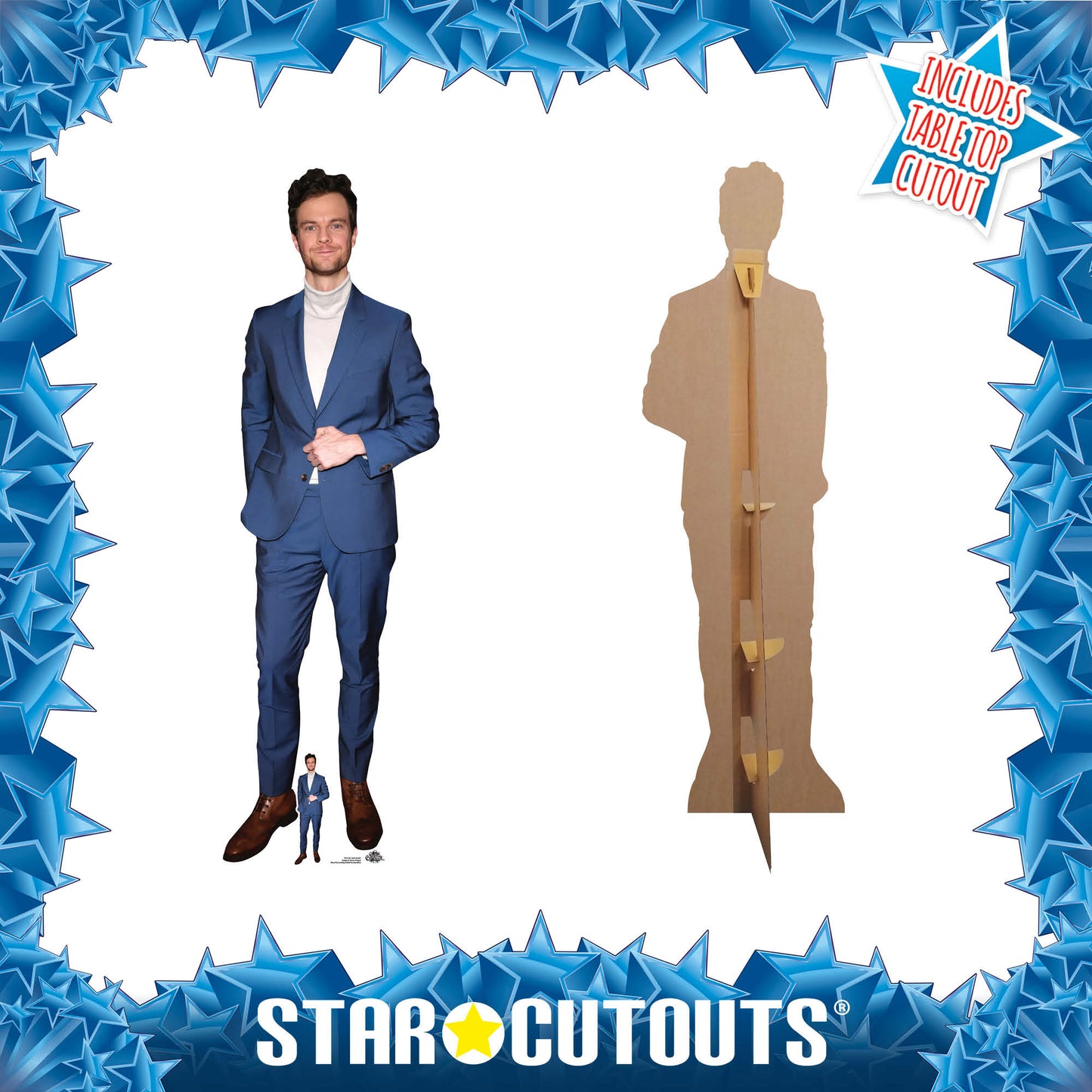 CS1142 Jack Quaid Height 186cm Lifesize Cardboard Cut Out With Mini