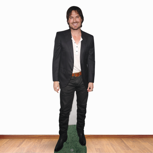 CS1152 Ian Somerhalder Black Suit  Height 178cm Lifesize Cardboard Cut Out With Mini