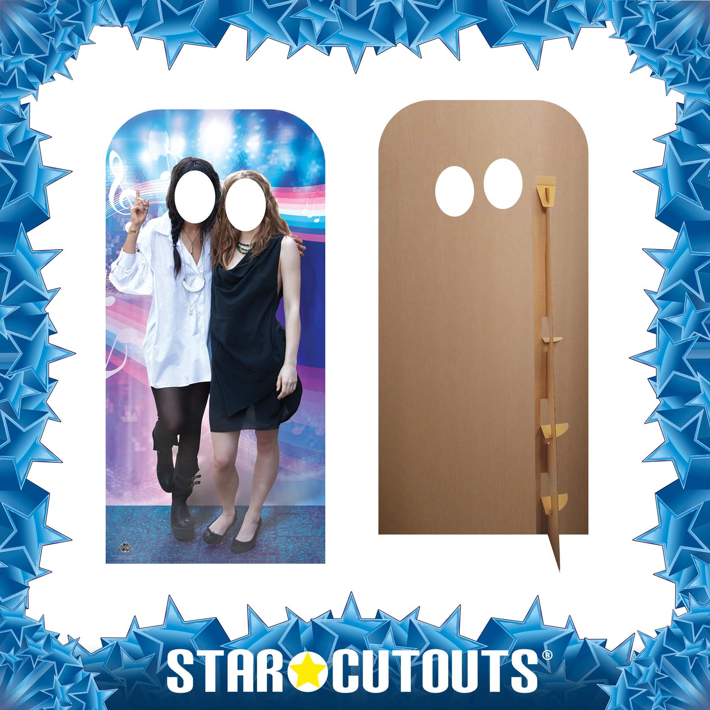 CS1161 Loreen and Emmelie Stand In Height 193cm Lifesize Cardboard Cutout