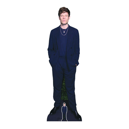 CS1164 James Norton Blue Suit Height 186cm Lifesize Cardboard Cut Out With Mini