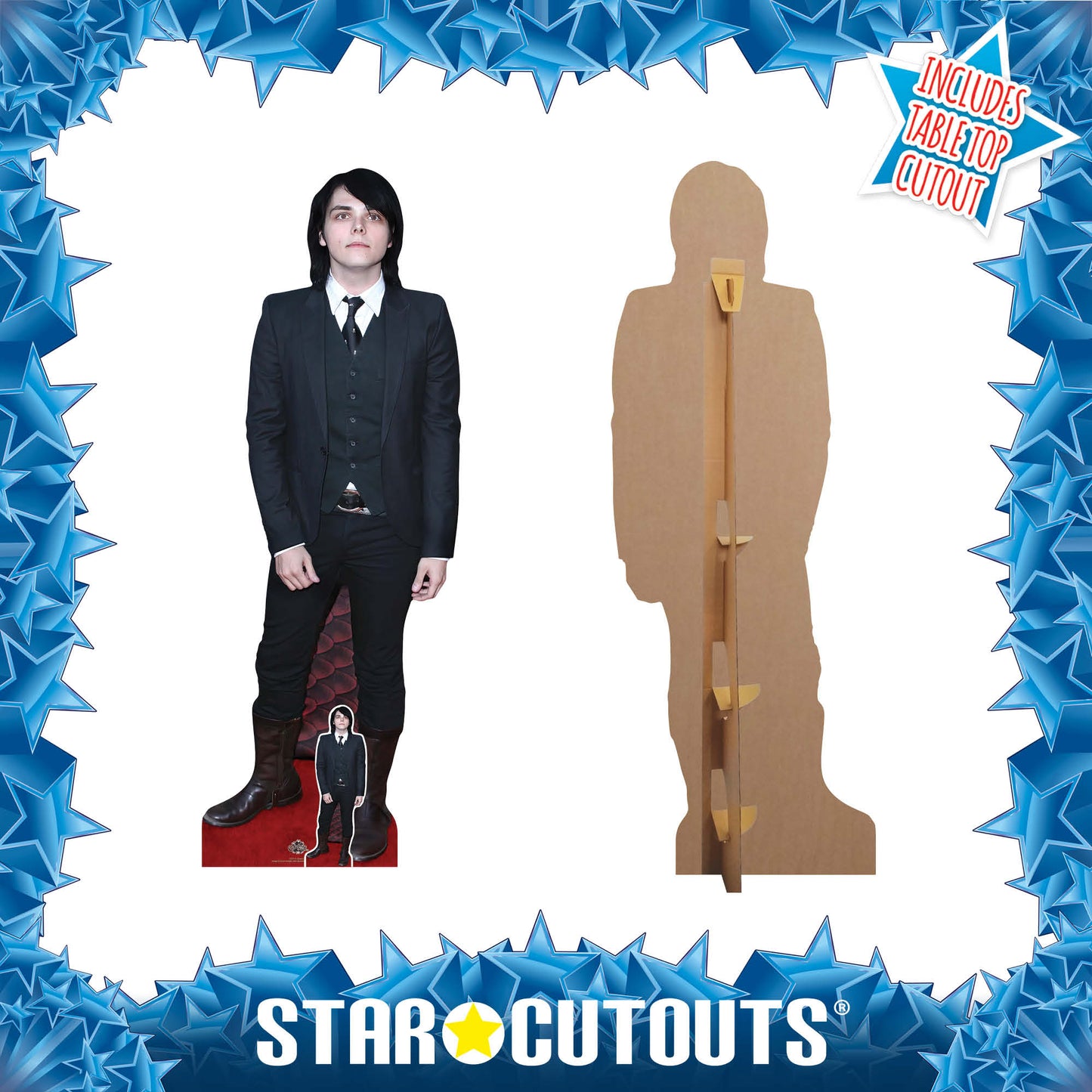 CS1172 Gerard Way Height 176cm Lifesize Cardboard Cut Out With Mini