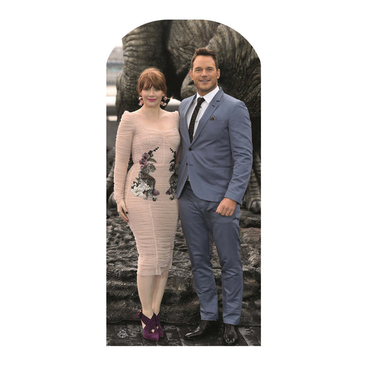 CS1226 Bryce Dallas Howard Chris Pratt Stand-in Height 190cm Lifesize Cardboard Cutout