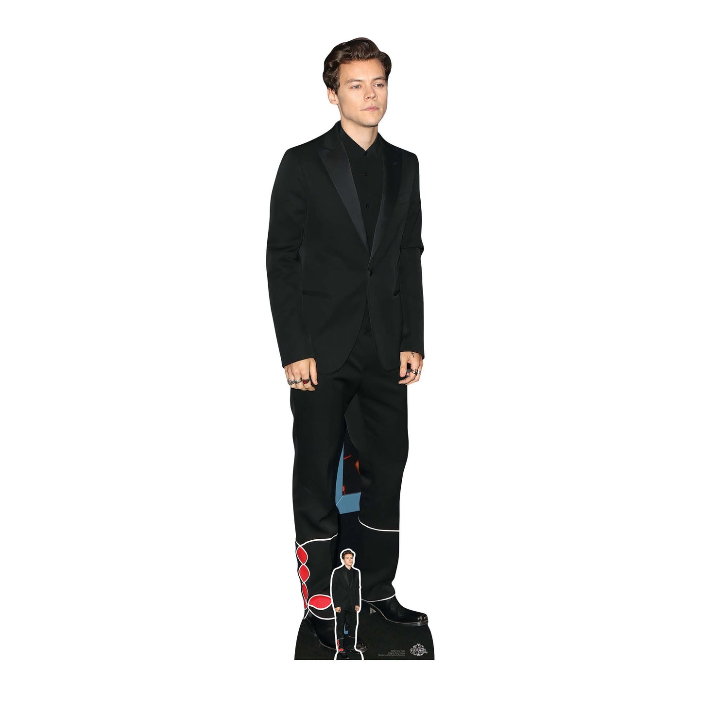 CS886 Harry Black Suit Height 183cm Lifesize Cardboard Cut Out With Mini