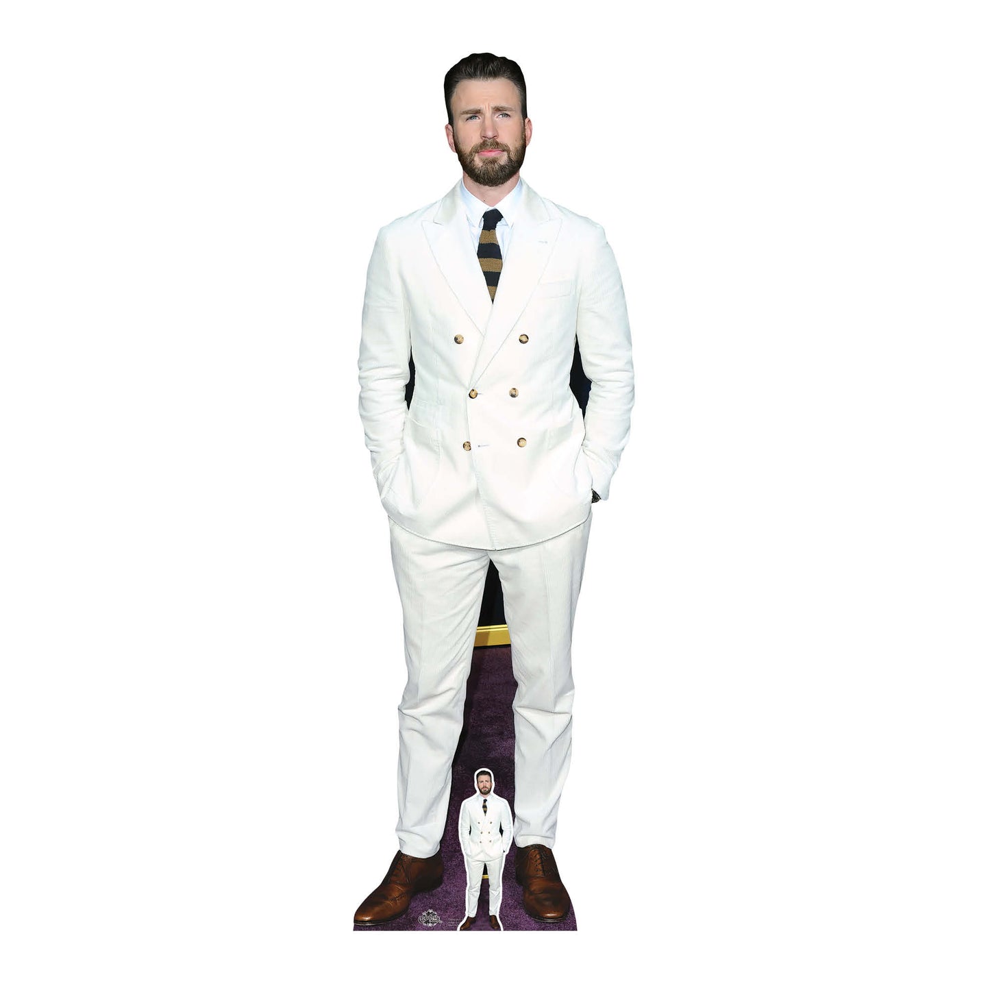 CS890 Chris Evans Height 187cm Lifesize Cardboard Cut Out With Mini