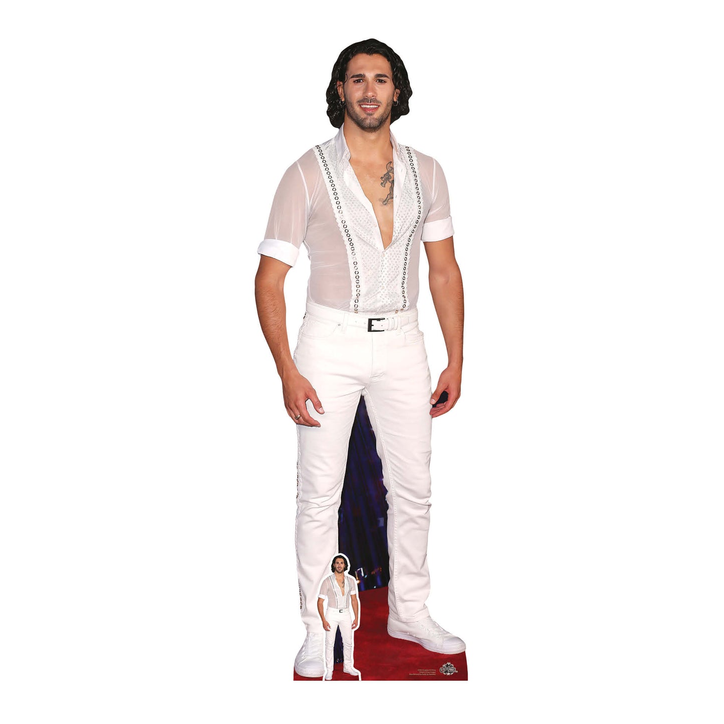 CS931 Graziano Di Prima Height 183cm Lifesize Cardboard Cut Out With Mini