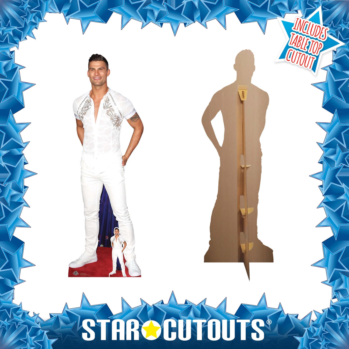 CS932 Aljaz Skorjanec Height 187cm Lifesize Cardboard Cut Out With Mini