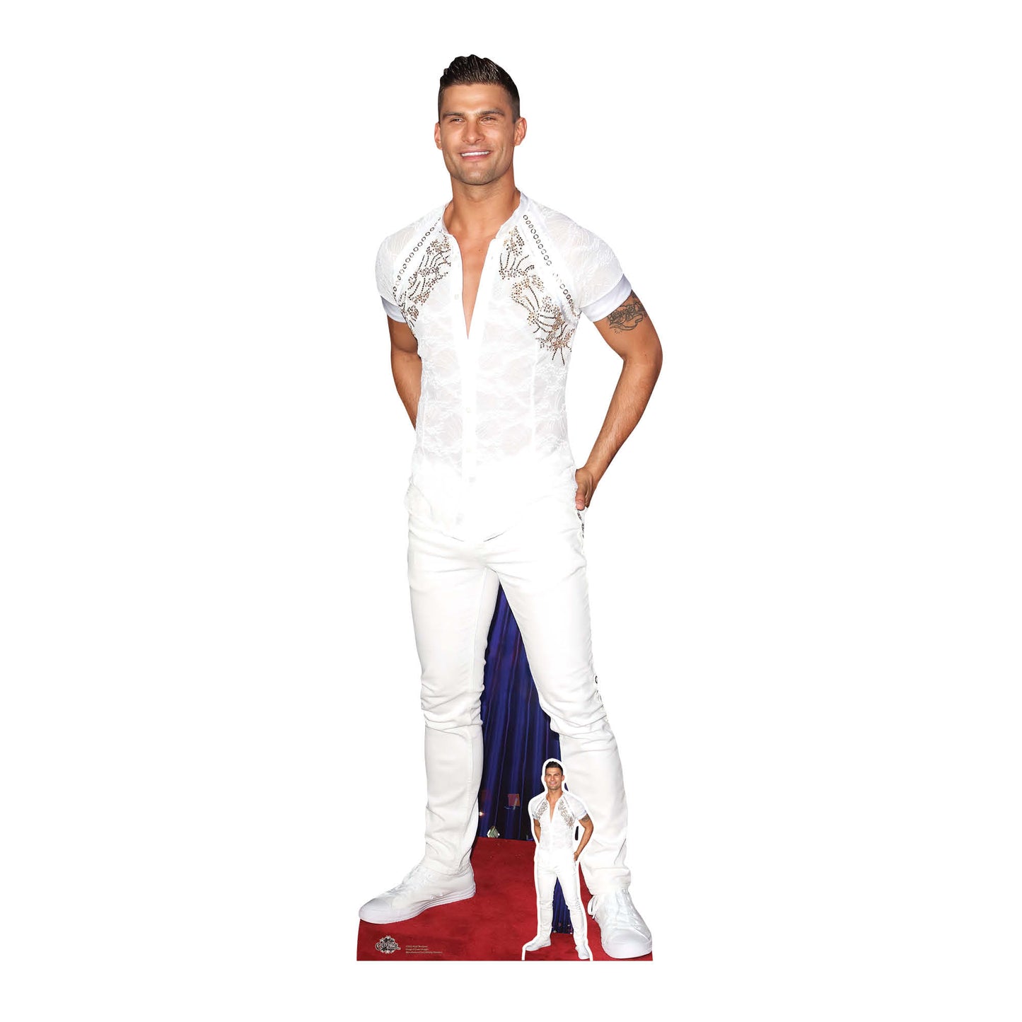 CS932 Aljaz Skorjanec Height 187cm Lifesize Cardboard Cut Out With Mini