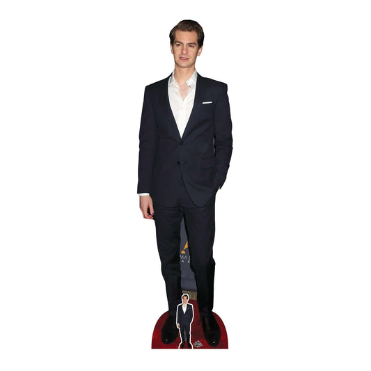 CS942 Andrew Garfield Black Suit Height 180cm Lifesize Cardboard Cut Out With Mini