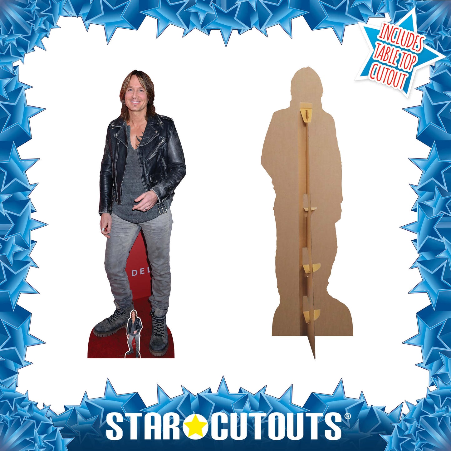 CS948 Keith Urban New Height 179cm Lifesize Cardboard Cut Out With Mini