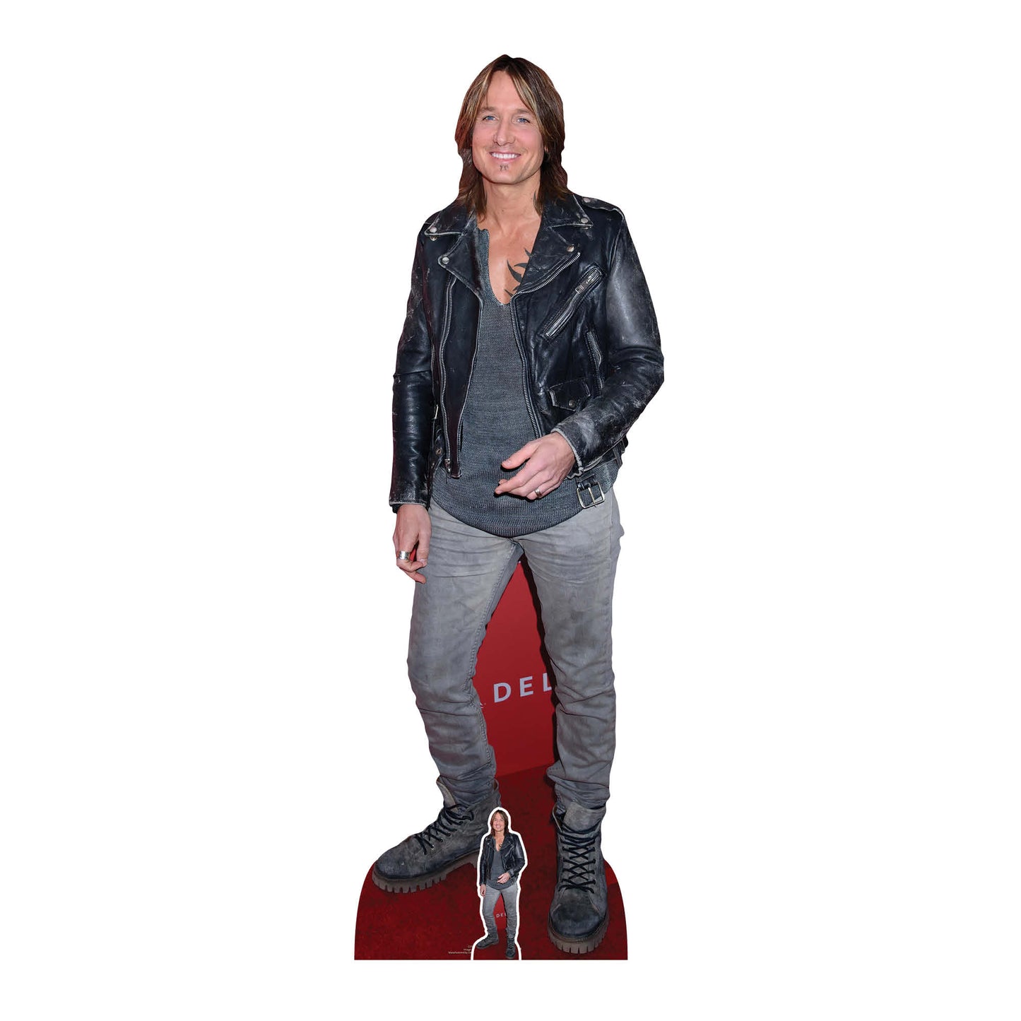 CS948 Keith Urban New Height 179cm Lifesize Cardboard Cut Out With Mini