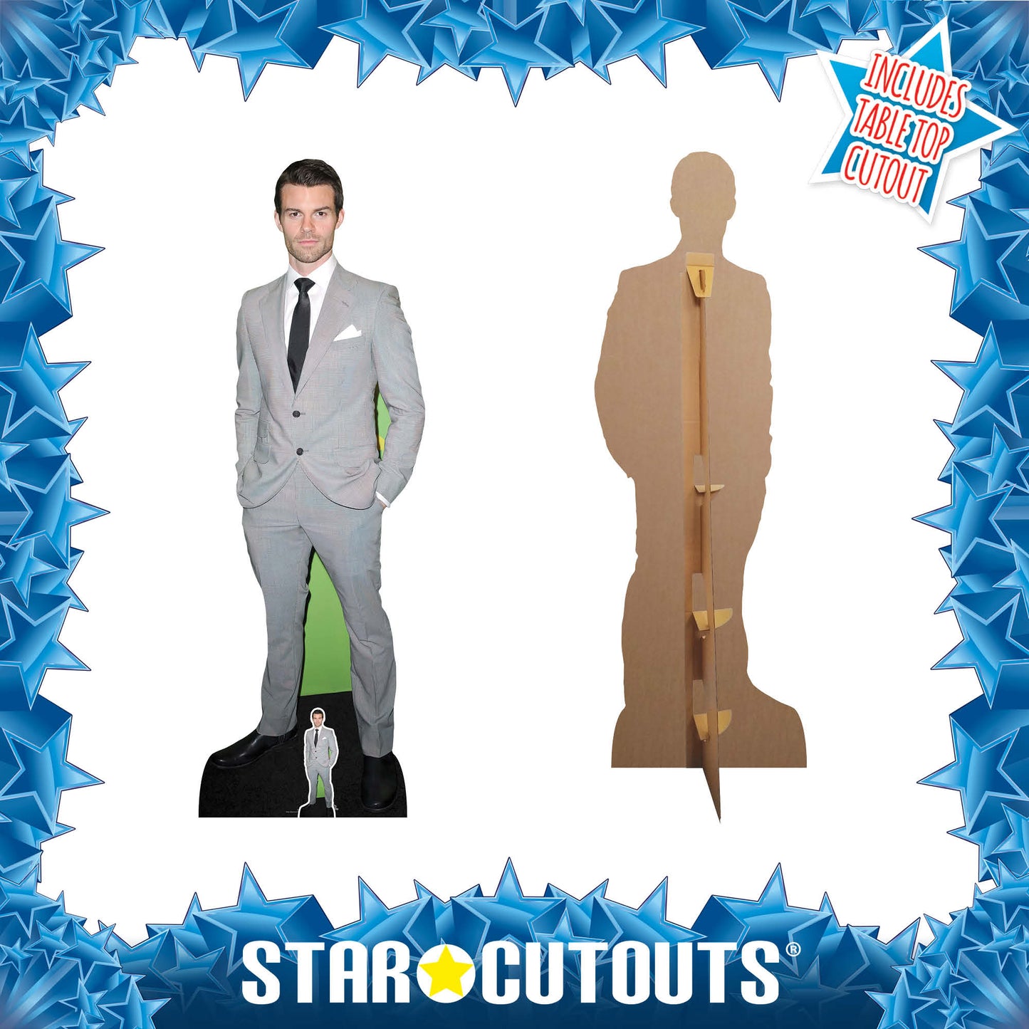 CS949 Daniel Gillies Height 181cm Lifesize Cardboard Cut Out With Mini