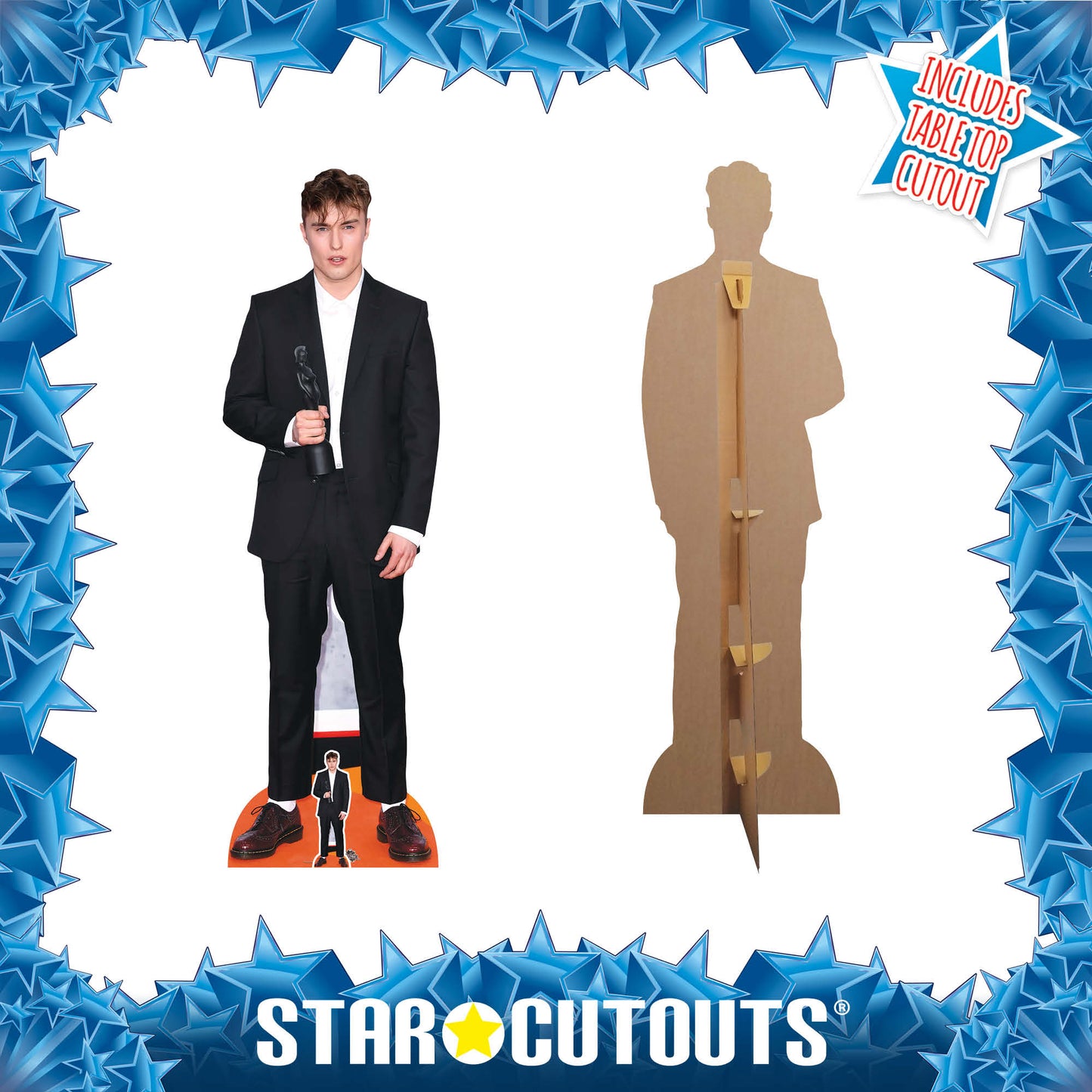 CS952 Sam Fender Height 179cm Lifesize Cardboard Cut Out With Mini