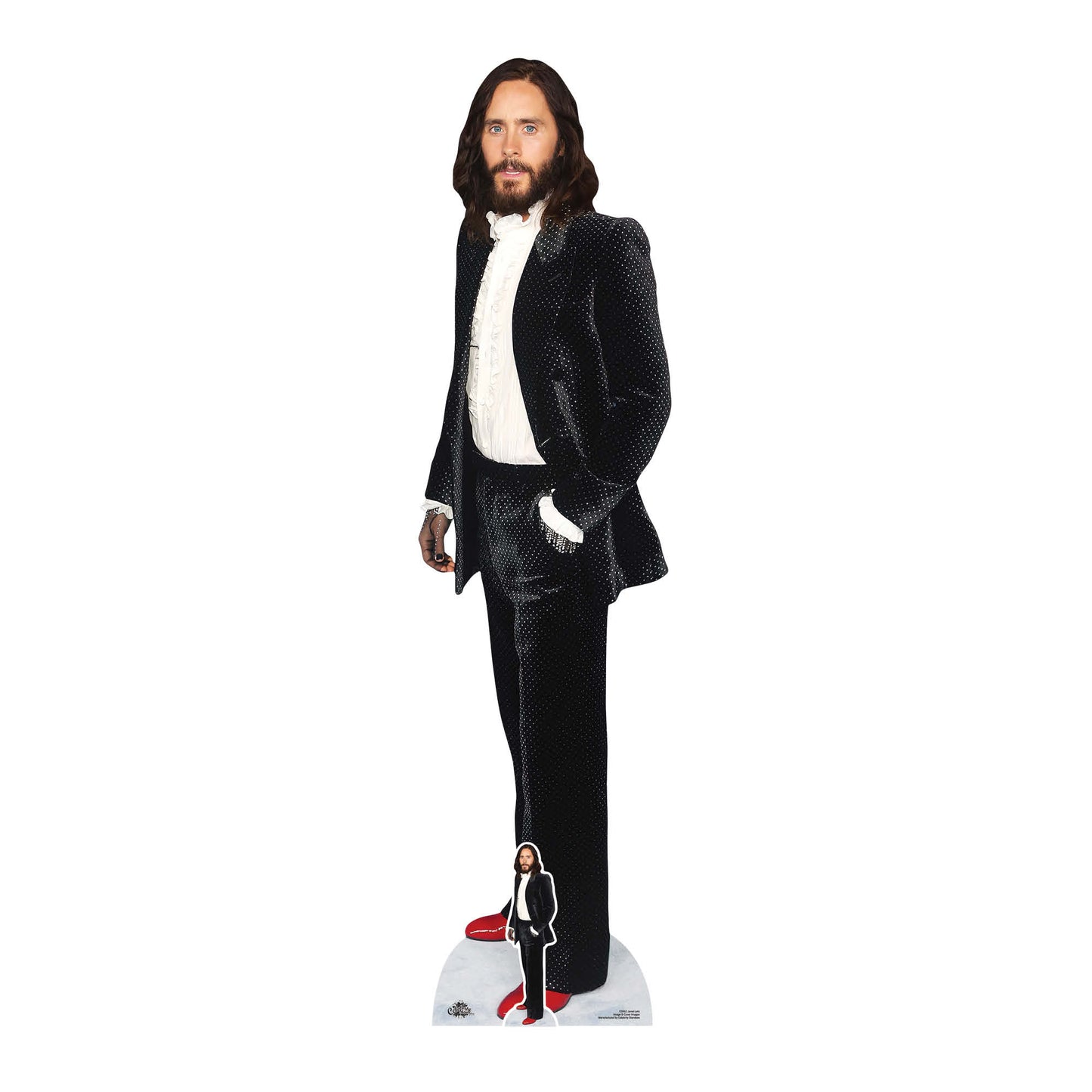 CS962 Jared Leto Black Velvet Height 185cm Lifesize Cardboard Cut Out With Mini