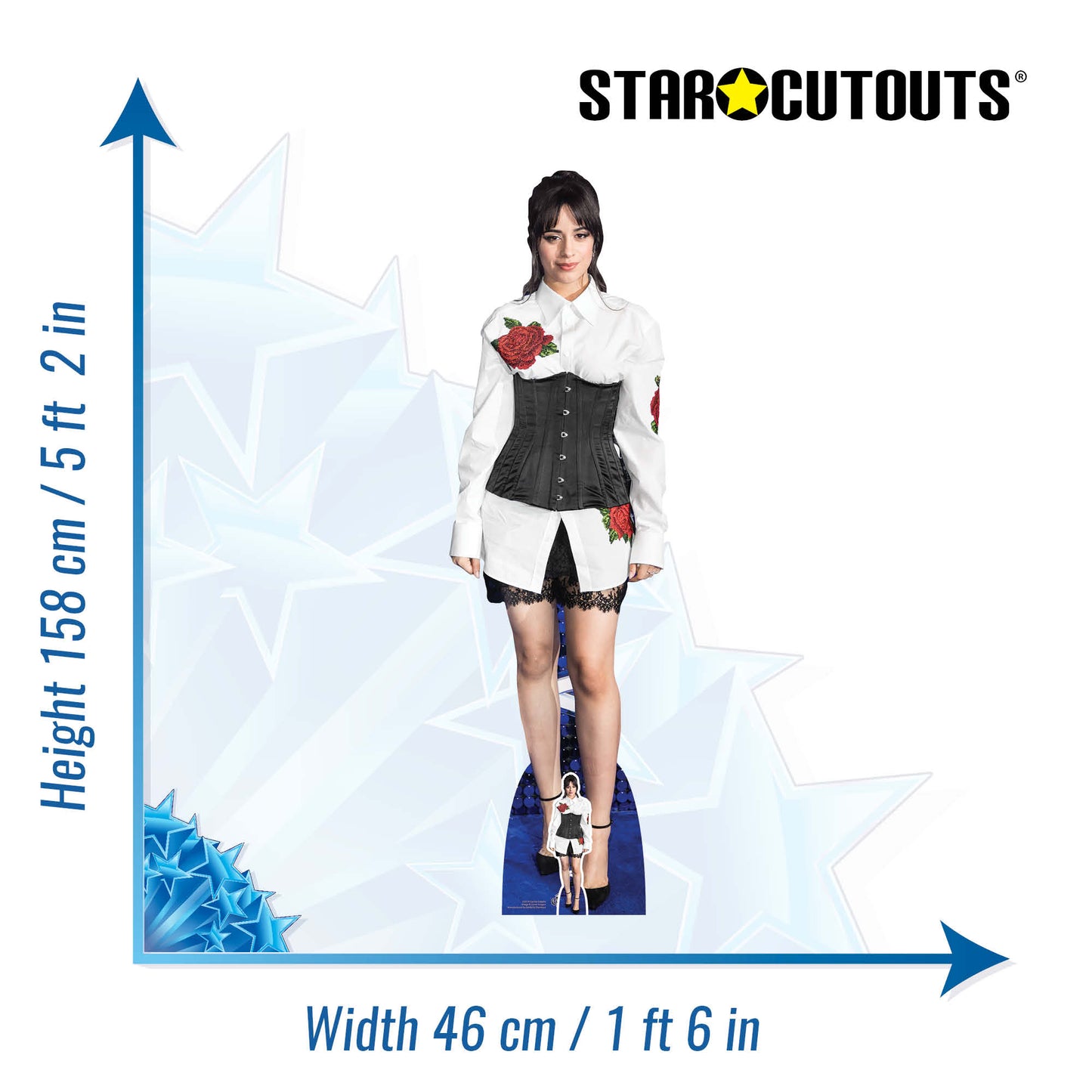 CS974 Camila Cabello Height 158cm Lifesize Cardboard Cut Out With Mini