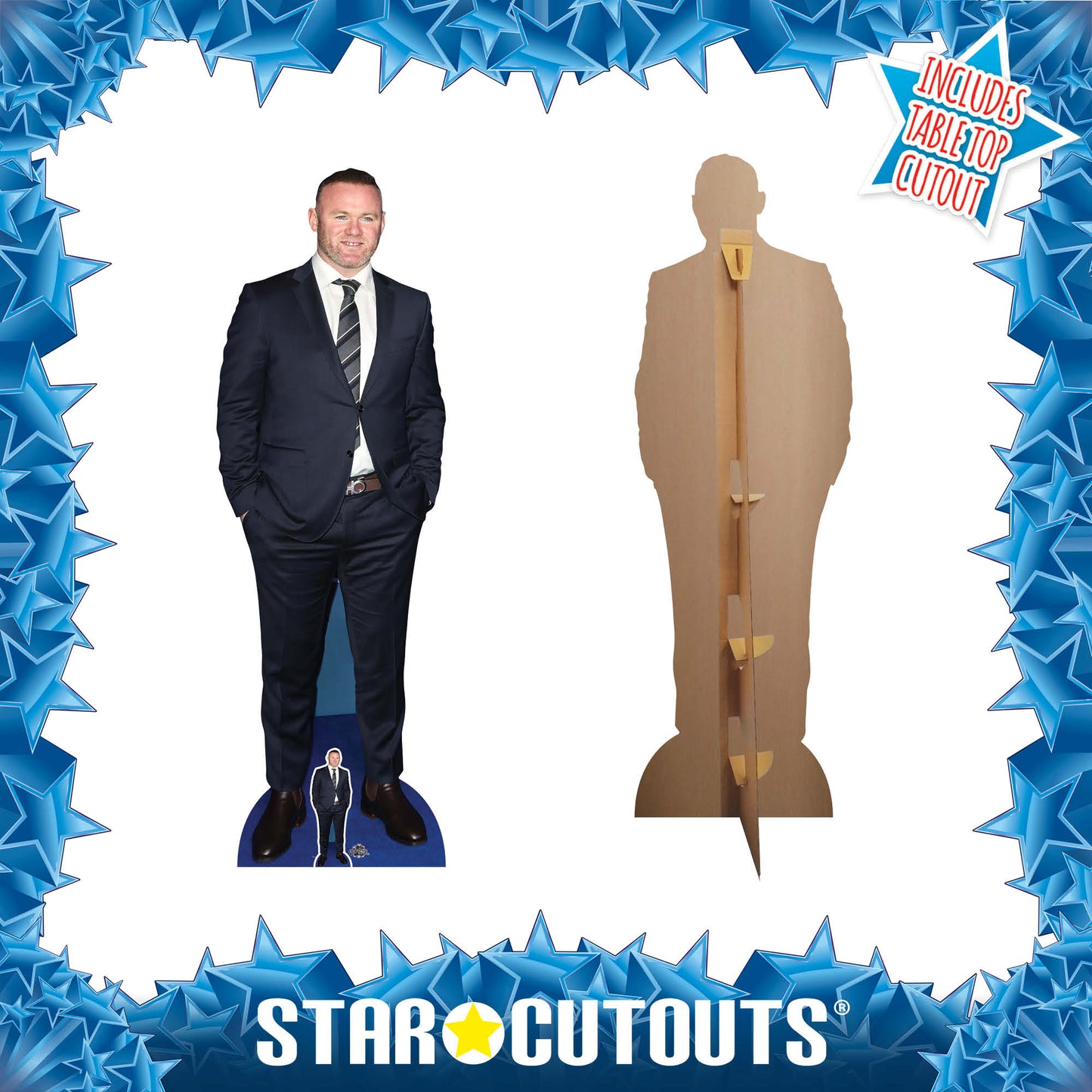 CS995 Wayne Rooney Height 177cm Lifesize Cardboard Cut Out With Mini